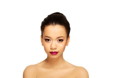 makyaj ile Afrikalı kadın.