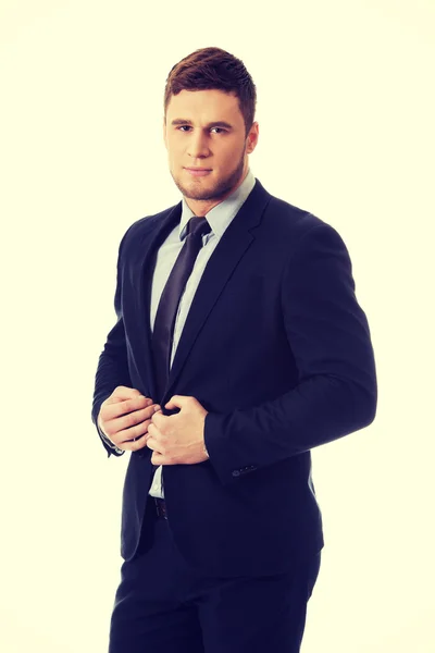 Handsome businessman in business suit. — Stock Photo, Image