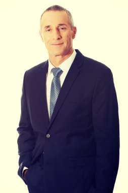 işadamı cebine el ile