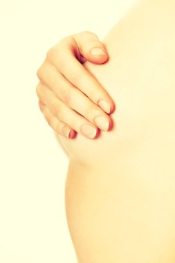 üstsüz kadın göğsüne dokunmak