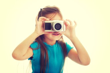 fotoğraf makinesi ile kız