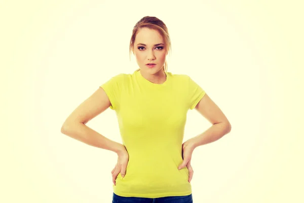 Mujer estudiante casual joven . — Foto de Stock