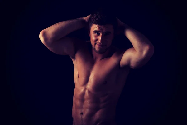 Sexy muscolare macho uomo . — Foto Stock
