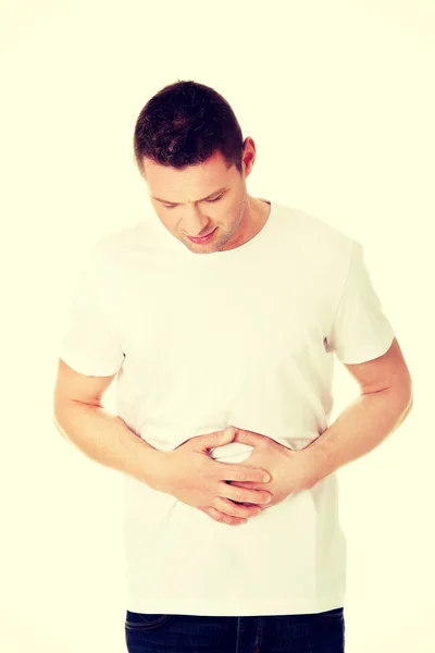 Man suffer from belly ache — Stock Photo, Image