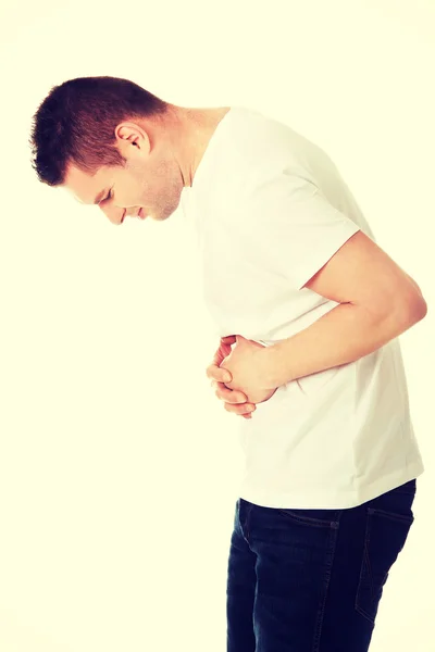 Man suffer from belly ache — Stock Photo, Image