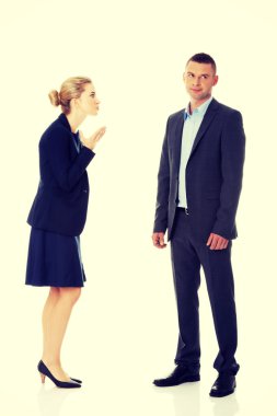 İş adamları arasında profesyonel konuşma