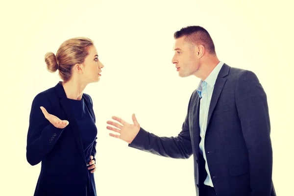 Professionelles Gespräch zwischen Geschäftsleuten — Stockfoto