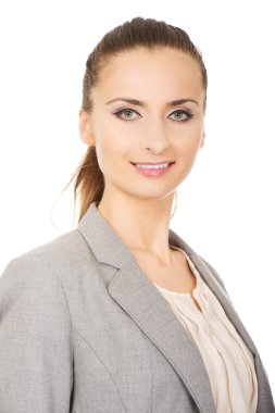 Kendine güvenen güzel iş kadını.