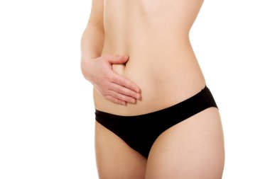 güzel kadının göbek.