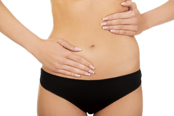 Young woman belly — Stock Photo, Image