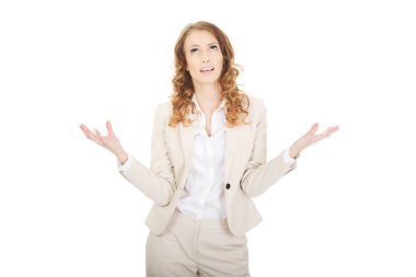 kararsız bir iş kadını.