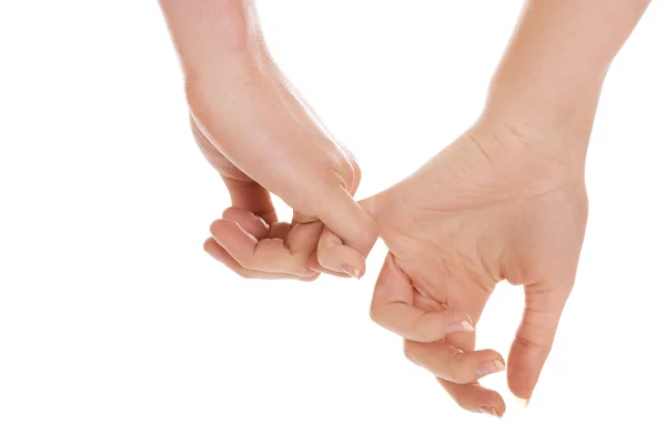 Мужские и женские руки вместе . — стоковое фото