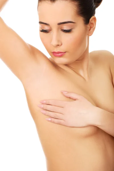 Badanie piersi kobiety. — Zdjęcie stockowe
