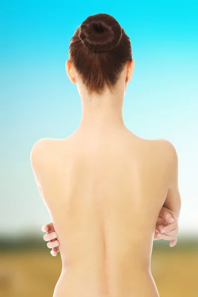 Naked womans back — Stock Photo, Image