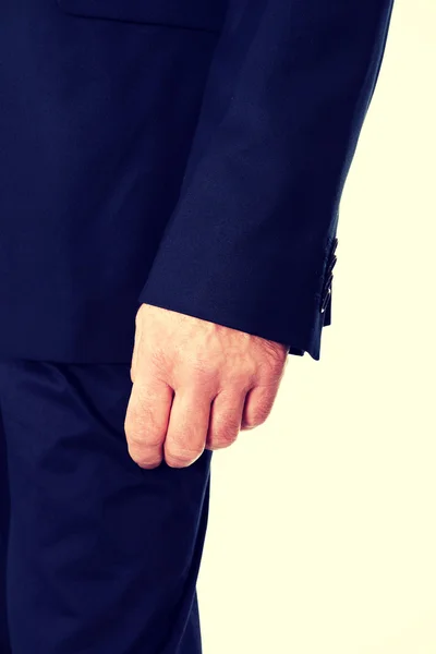 Close-up op zakenman hand — Stockfoto