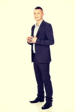 işadamı sıkışık elle