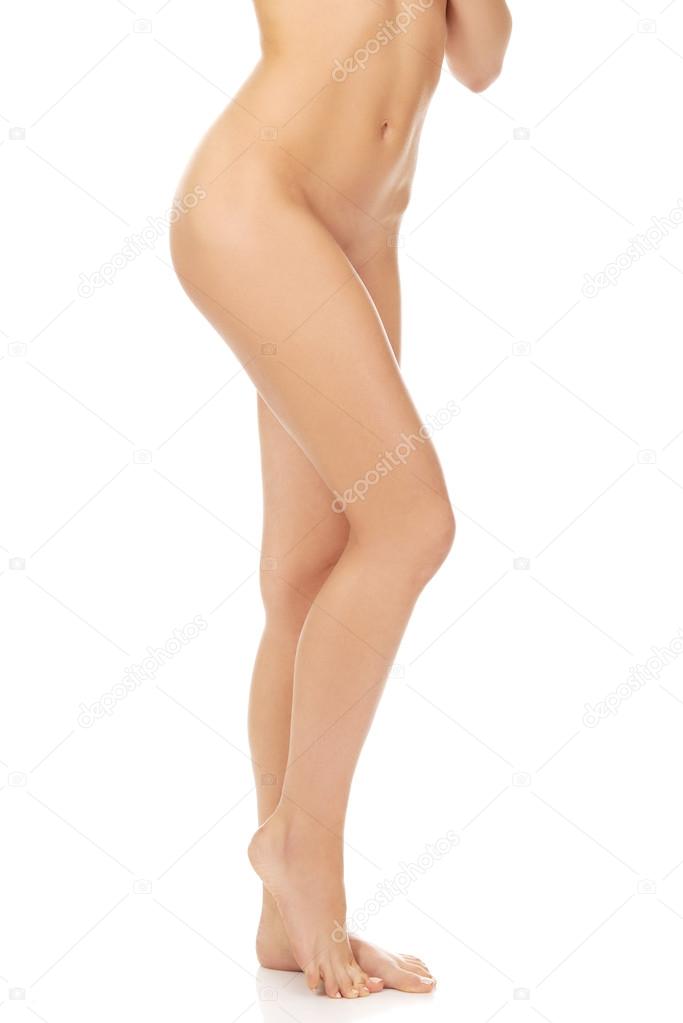 Beautiful slim naked woman body