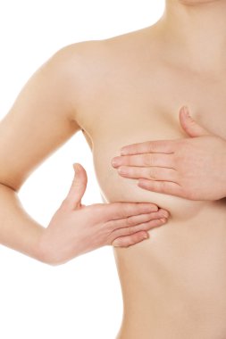 kadını muayene meme.