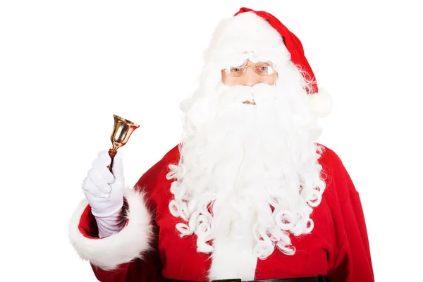 Santa Claus holding a bell — Stock Photo, Image