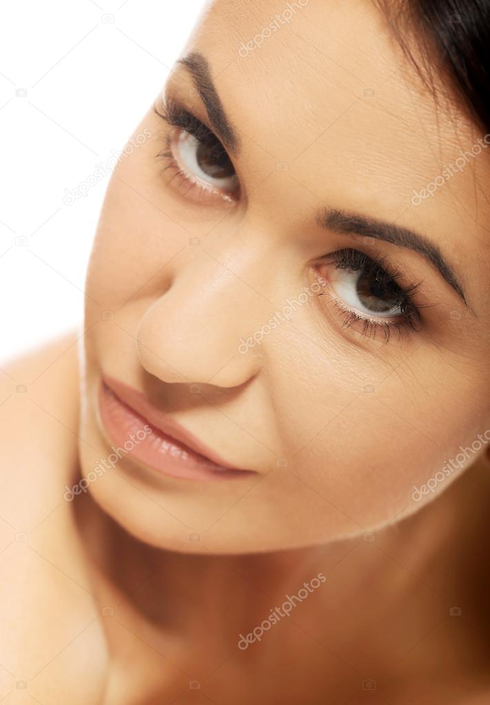 Woman looking with desire at the camera