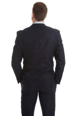 tekrar fotoğraf ayakta işadamı.