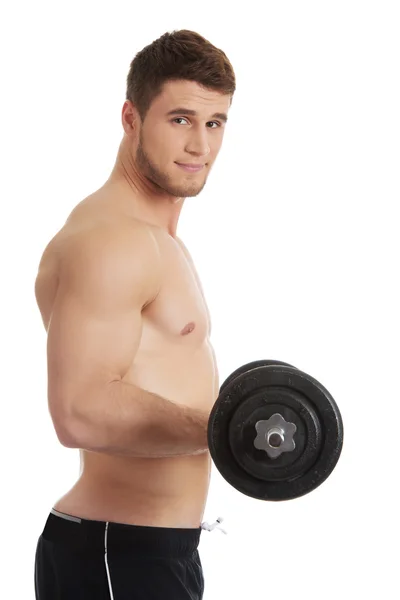 М'язистий спортсмен важка атлетика . — стокове фото
