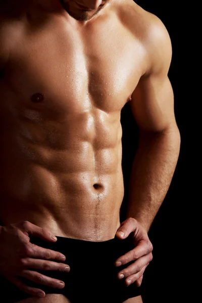 Seksowny muskularny mężczyzna. — Zdjęcie stockowe