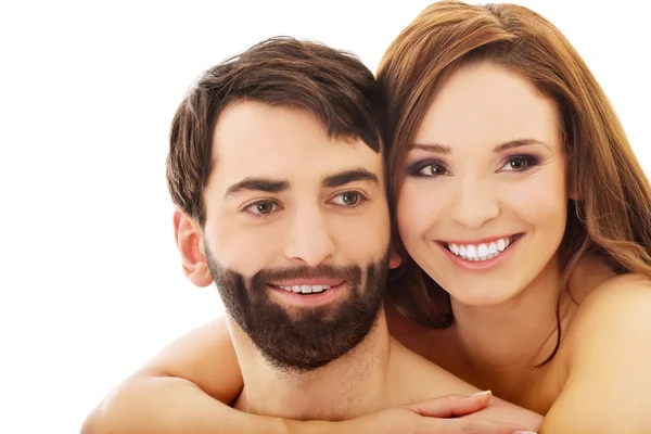 Beautiful passionate naked couple in love. — Stock Photo, Image
