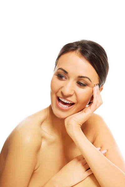 Hermosa mujer riendo — Foto de Stock