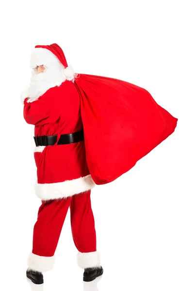 Happy Santa Claus in eyeglasses — Stock Photo, Image