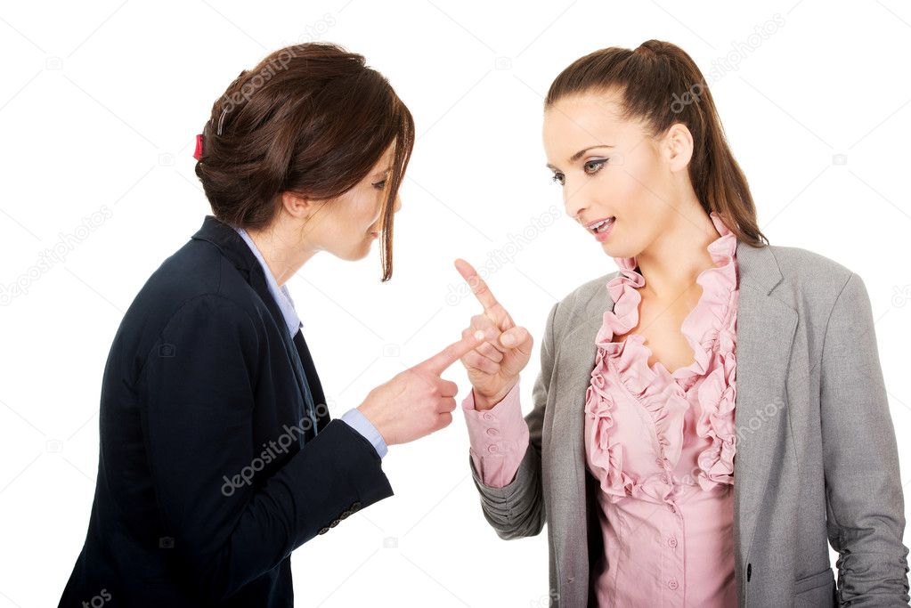 Two angry businesswomans.