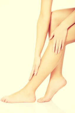 kadın umurunda bacaklarını hakkında.