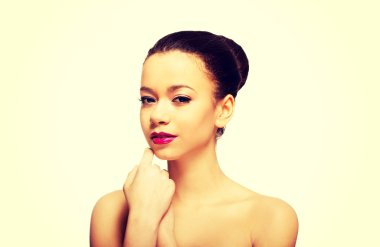 makyaj ile Afrikalı kadın.