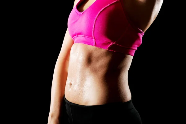 Athletic young woman on the gym — Stock Photo, Image