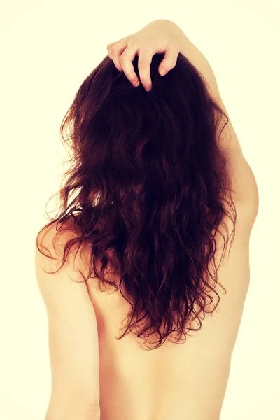 Dame mit schönen Haaren. — Stockfoto