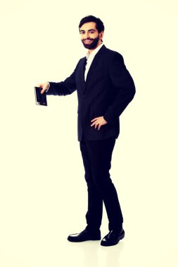 genç işadamı Kopyala yer tutan.