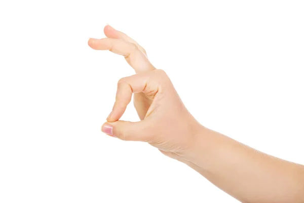 Woman hand gesturing ok sing — Stock Photo, Image