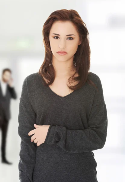 Mujer mirando enojado —  Fotos de Stock