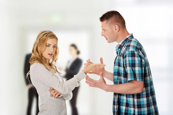 Couple having an argue — Stock Photo, Image