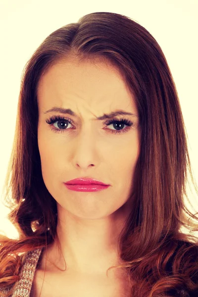 Casual depressief vrouw. — Stockfoto