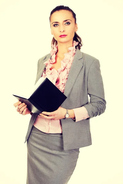 Affärskvinna i kostym — Stockfoto