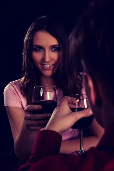 Couple celebrating St Valentines Day. — Stock Photo, Image