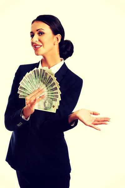 Geschäftsfrau im Business-Anzug — Stockfoto