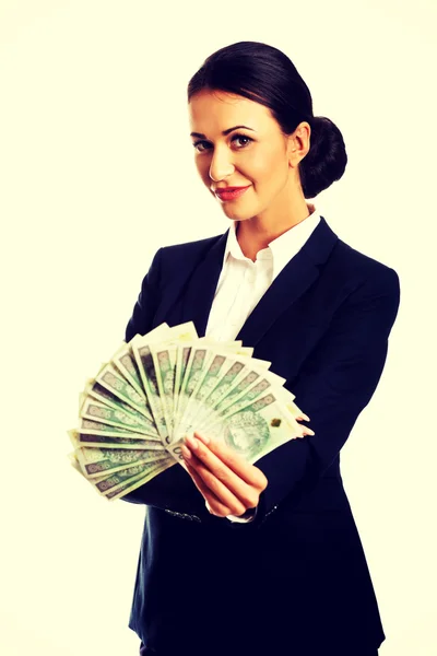 Businesswoman in business suit — Stock Photo, Image