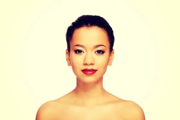 Afričanka s make-upu. — Stock fotografie