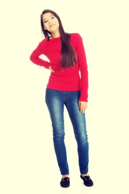 güzel genç öğrenci kadın.