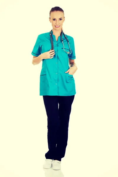 Sorridente donna medico . — Foto Stock