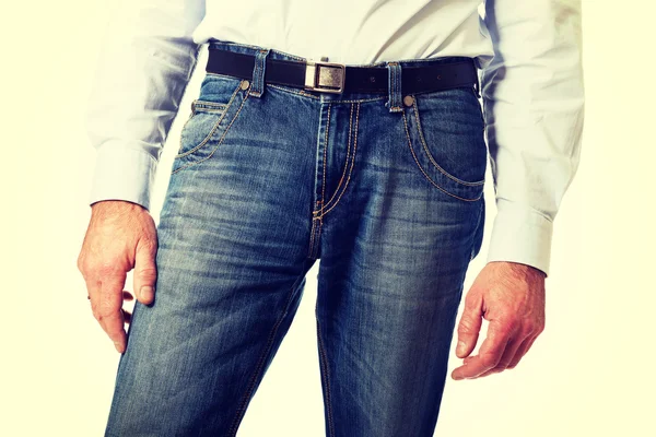 Homens de calças jeans — Fotografia de Stock