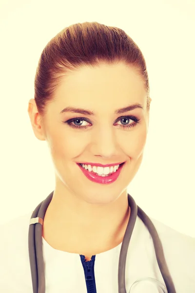 Glada leende kvinnliga läkare. — Stockfoto
