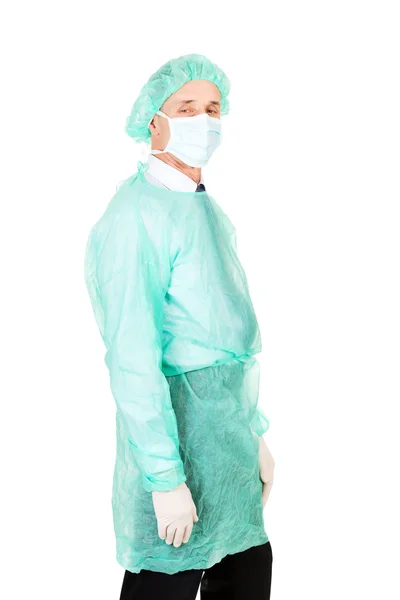 Mannelijke arts met beschermende kleding — Stockfoto